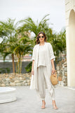 Tessa's Linen Cardigan (Beige)