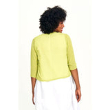 Lightweight Tie-Front Shoulder Cover in Lime