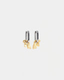 Anne Marie Chagnon - Nekkar Two-Tone Oval Hoop Earrings