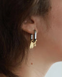 Anne Marie Chagnon - Nekkar Two-Tone Oval Hoop Earrings