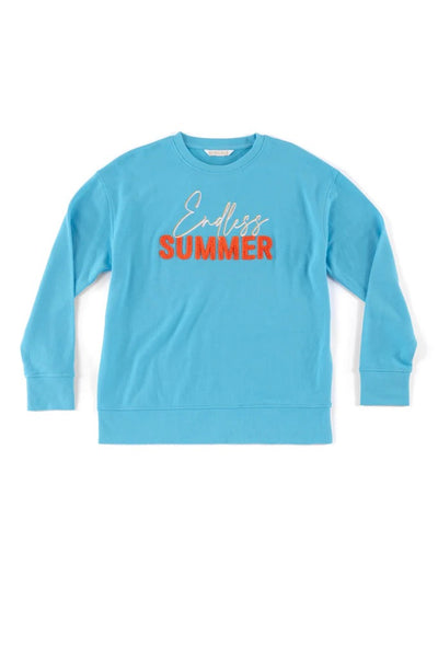 "Endless Summer"  Sweatshirt - Aqua