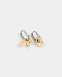 Anne Marie Chagnon - Nekkar Two-Tone Oval Hoop Earrings