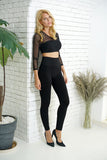 Bamboo High Band Legging - Tummy Tucker (Black)