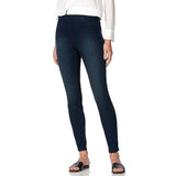 Hue Solid Reversible Denim Legging (Deep Blue/Black Wash)
