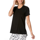 Hue Perfect Vintage Wash Tee (Black)