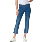 Hue Denim Cropped Straight Leg Legging