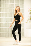 Bamboo High Band Legging With Pockets (Black)
