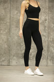Bamboo High Band Legging With Pockets (Black)