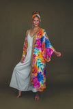 Floral Frenzy Kimono Gown