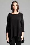 High-Low Tunic in Black
