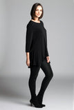 High-Low Tunic in Black