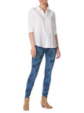 HUE Floral Game Changing Denim High Rise Leggings