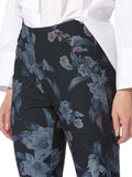 Hue Reversible Denim High Rise Leggings - Floral