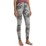HUE Faded Floral Ultra Soft Denim High Waist 7/8 Legging