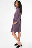 Joanna Mock Neck Dress - Mauve
