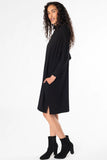 Joanna Mock Neck Dress - Black