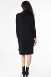 Joanna Mock Neck Dress - Black