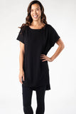 Aubrey Short-Sleeve Tunic - Black