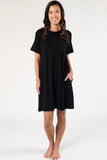 Jocelyn T-Shirt Dress - Black