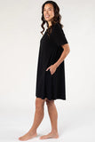 Jocelyn T-Shirt Dress - Black