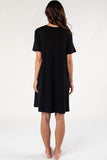 Jocelyn T-Shirt Dress - Black
