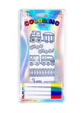 Trains Coloring Socks