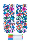 Flower Party Coloring Socks