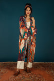 Floral Kimono Gown - Terracotta