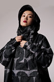 RainKiss Rain Poncho - Black Polka