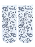 Space Adventure Coloring Socks