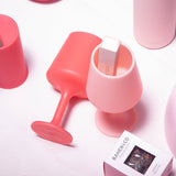Cherry + blush | swepp | silicone unbreakable wine glasses