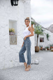 Denim Jeans w/ Patch Pockets