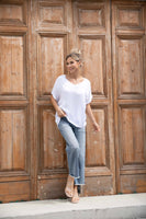 Denim Jeans w/ Patch Pockets