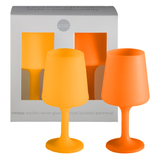 Buttermilk + cantaloupe | swepp | silicone unbreakable wine glasses