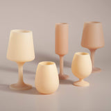Wheat + oat | swepp | silicone unbreakable wine glasses