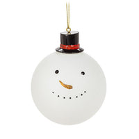 Snowman Head Ball Ornament