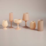 Wheat + oat | mecc |  silicone unbreakable cocktail glasses