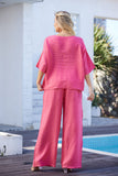 Lila's Bloom Stitch Top (Raspberry)