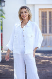 Lula's Eyelet Detail Jacket (White)