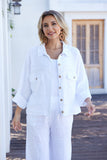 Lula's Eyelet Detail Jacket (White)