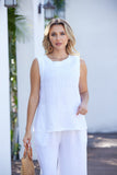 Maeve's Elastic Tank (White)