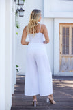Island Breeze Buttoned Pants (White)