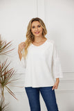 Sharon's Eyelet Accent Top