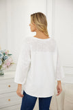 Sharon's Eyelet Accent Top