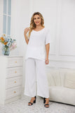 Hazel's Breezy Blend Pants (White)