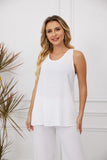 Hazel's Breezy Blend Tank (White)