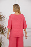 Juliet's Frill Top (Raspbery)
