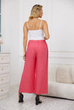 Island Breeze Buttoned Pants (Raspberry)