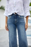 Diamonds & Pearls Bamboo Denim Pants (Mid Wash)