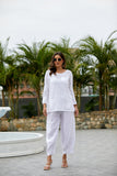 Heart On My Sleeve Crochet Pull Over (White)